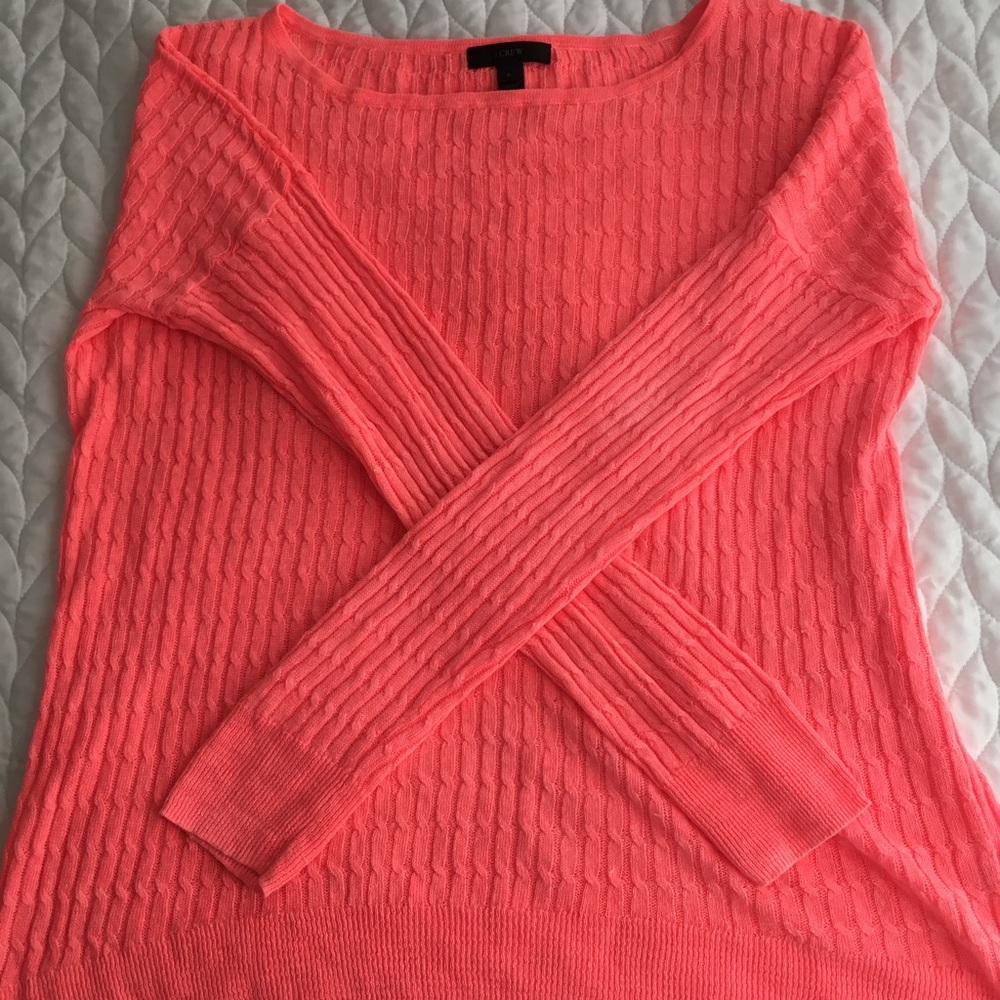 J Crew Coral Summer Sweater